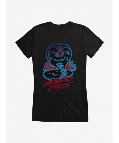 Flash Deal Cobra Kai Never Dies Girls T-Shirt $8.37 T-Shirts