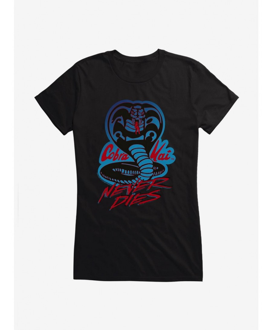 Flash Deal Cobra Kai Never Dies Girls T-Shirt $8.37 T-Shirts