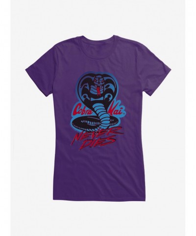 Flash Deal Cobra Kai Never Dies Girls T-Shirt $8.37 T-Shirts