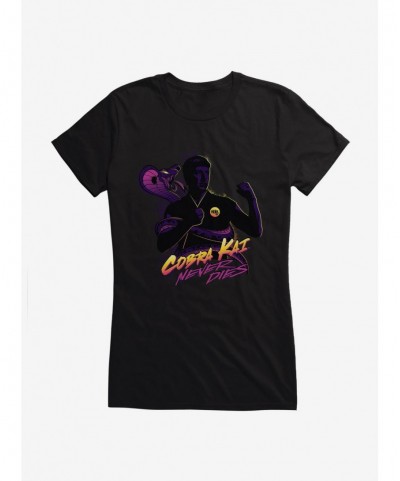 Limited Time Special Cobra Kai Never Dies Fist Girls T-Shirt $7.97 T-Shirts