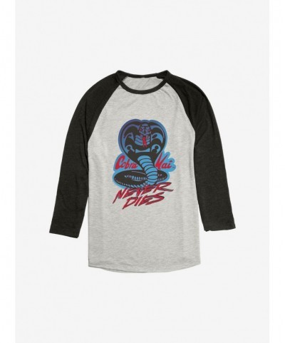 Limited-time Offer Cobra Kai Snake Logo Raglan $10.64 Raglans