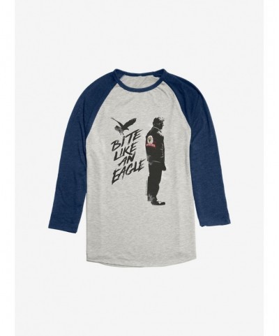 Pre-sale Cobra Kai Bite Like An Eagle Raglan $10.64 Raglans