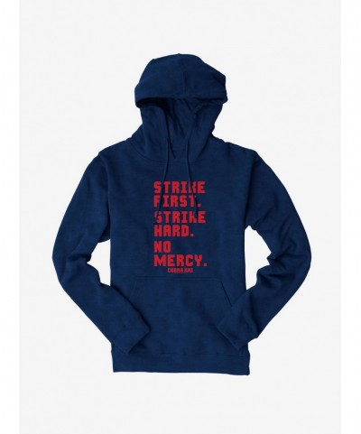 Limited-time Offer Cobra Kai Strike First Hoodie $15.80 Hoodies