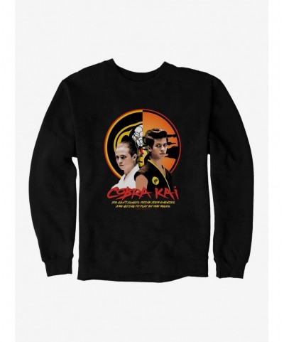 Festival Price Cobra Kai Play By The Rules Sweatshirt $8.86 Sweatshirts