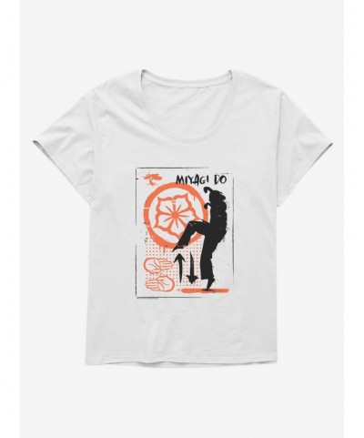 Discount Sale COBRA KAI S4 Miyagi Dojo Girls T-Shirt Plus Size $11.33 T-Shirts