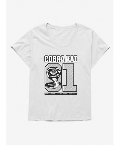 Huge Discount COBRA KAI S4 Varsity Number Girls T-Shirt Plus Size $11.56 T-Shirts