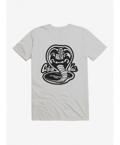 New Arrival Cobra Kai Black And White Logo T-Shirt $7.27 T-Shirts