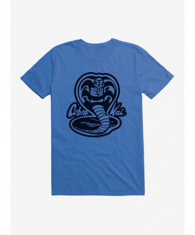 Hot Sale Cobra Kai Black And White Logo T-Shirt $9.37 T-Shirts