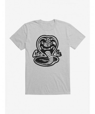 Seasonal Sale Cobra Kai Black And White Logo T-Shirt $6.31 T-Shirts