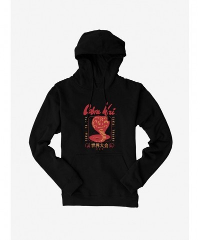 Festival Price Cobra Kai Sekai Taikai Tournament Logo Hoodie $14.37 Hoodies