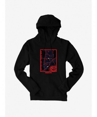 Discount Sale Cobra Kai San Fernando Valley Map Hoodie $10.78 Hoodies