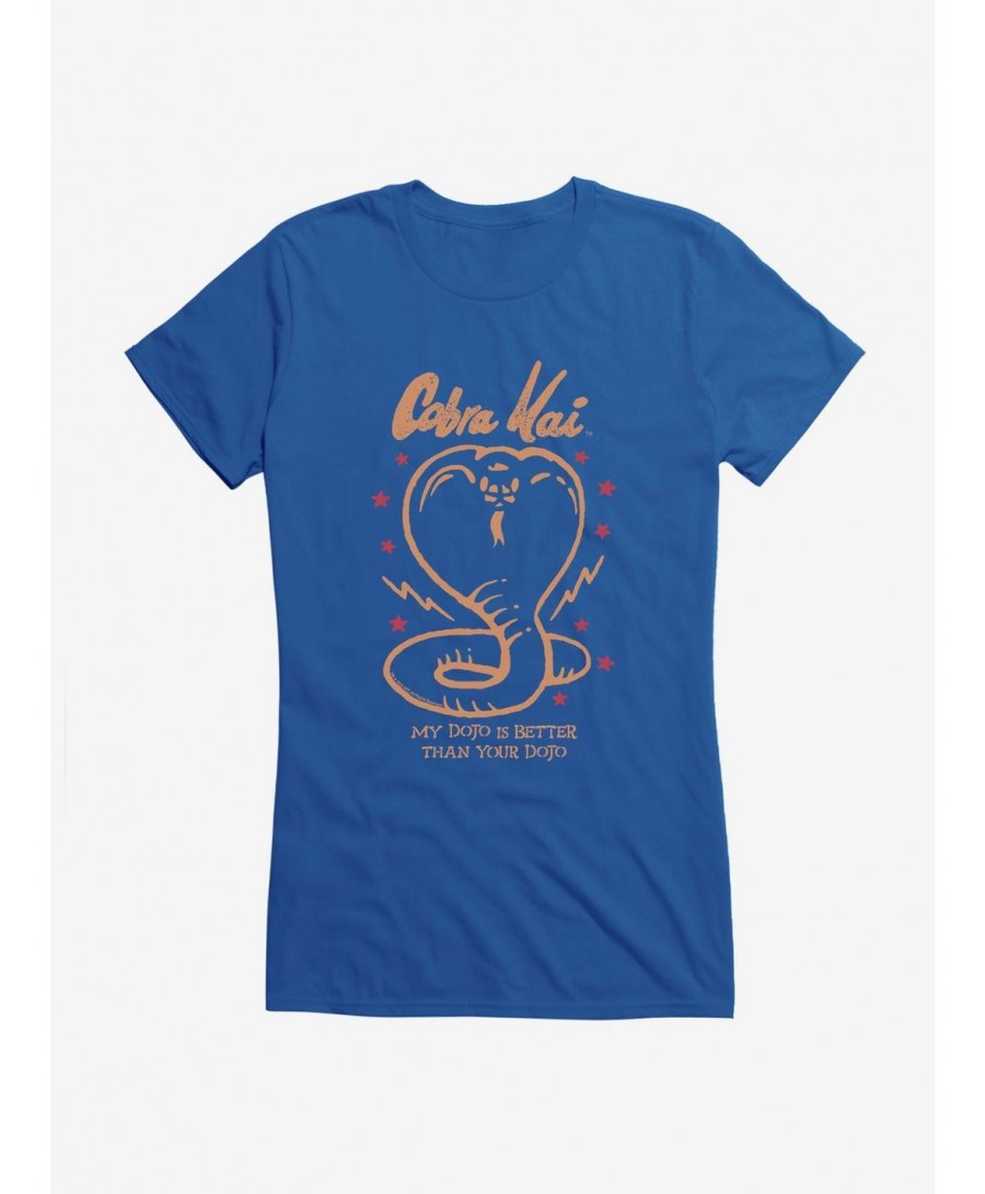 Limited Time Special Cobra Kai My Dojo Is Better Girls T-Shirt $6.37 T-Shirts