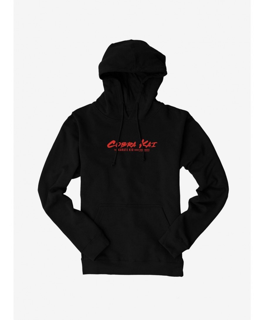 Value for Money Cobra Kai Type Logo Hoodie $17.60 Hoodies