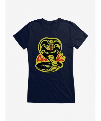 Big Sale Cobra Kai Patch Girls T-Shirt $9.56 T-Shirts