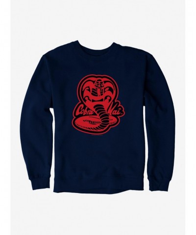 Huge Discount Cobra Kai Snake Logo Sweatshirt $13.87 Sweatshirts