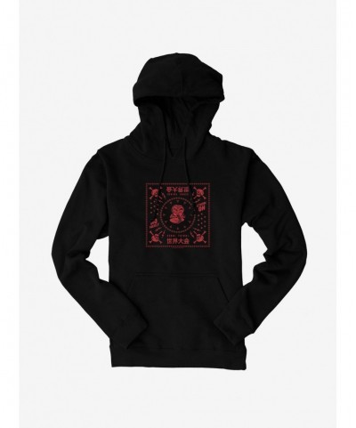 Seasonal Sale Cobra Kai Snake No Mercy Sekai Taikai Hoodie $16.88 Hoodies