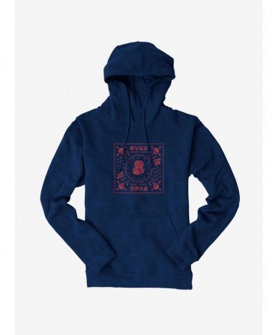 Seasonal Sale Cobra Kai Snake No Mercy Sekai Taikai Hoodie $16.88 Hoodies