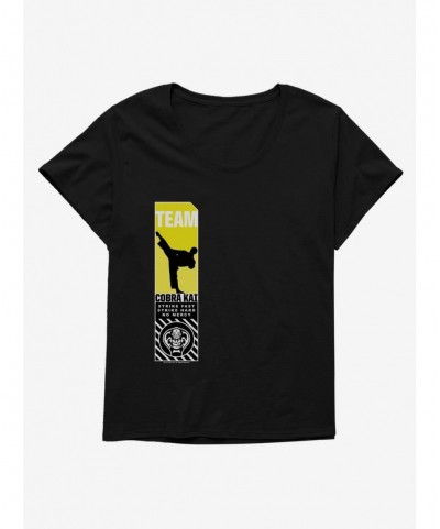 Pre-sale COBRA KAI S4 Action Logo Girls T-Shirt Plus Size $10.87 T-Shirts