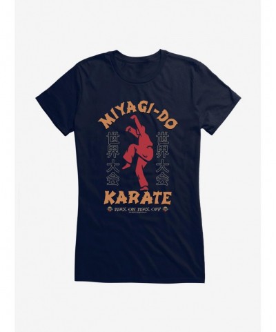 Value Item Cobra Kai Wax On Wax Off Girls T-Shirt $6.97 T-Shirts