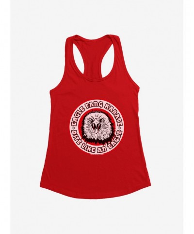 Huge Discount Cobra Kai S4 Bite Like An Eagle Girls Tank $8.17 Tanks