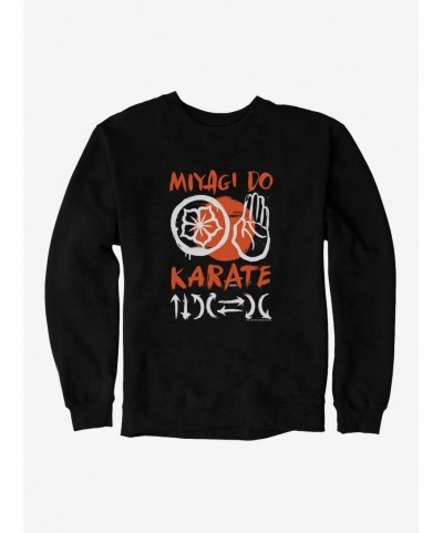 Seasonal Sale COBRA KAI S4 Miyagi Logo Sweatshirt $13.58 Sweatshirts