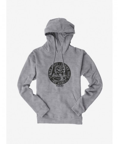 Absolute Discount Cobra Kai No Mercy Logo Hoodie $15.45 Hoodies