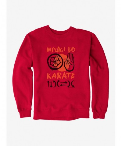 Seasonal Sale COBRA KAI S4 Miyagi Logo Sweatshirt $13.58 Sweatshirts