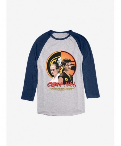 Clearance Cobra Kai Miguel Robby Split Raglan $8.79 Raglans