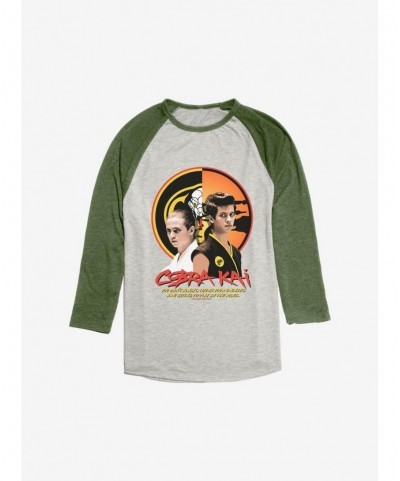 Clearance Cobra Kai Miguel Robby Split Raglan $8.79 Raglans