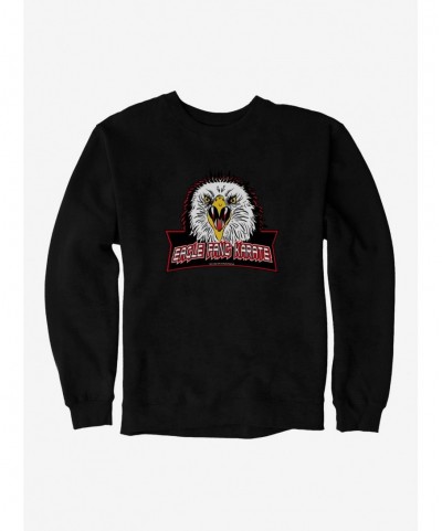 Big Sale COBRA KAI S4 Eagle Fang Logo Sweatshirt $14.76 Sweatshirts