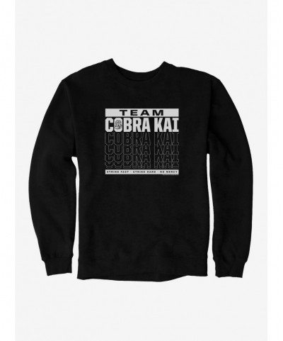 Best Deal COBRA KAI S4 Team Motto Sweatshirt $9.45 Sweatshirts