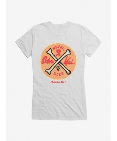 Pre-sale Cobra Kai Never Dies Emblem Girls T-Shirt $9.56 T-Shirts