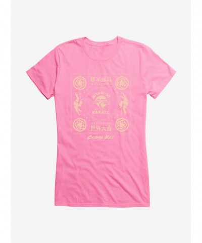 Pre-sale Discount Cobra Kai Miyagi-Do Karate Sekai Taikai Girls T-Shirt $8.96 T-Shirts