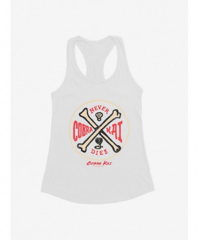 Cheap Sale Cobra Kai Bones Never Dies Girls Tank $8.96 Tanks