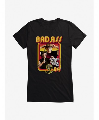 Absolute Discount Cobra Kai Never Dies! Badass 84 Girls T-Shirt $8.76 T-Shirts