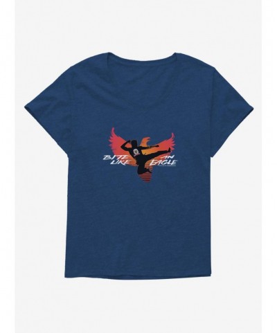 Seasonal Sale Cobra Kai Eagle Wings Girls T-Shirt Plus Size $11.56 T-Shirts