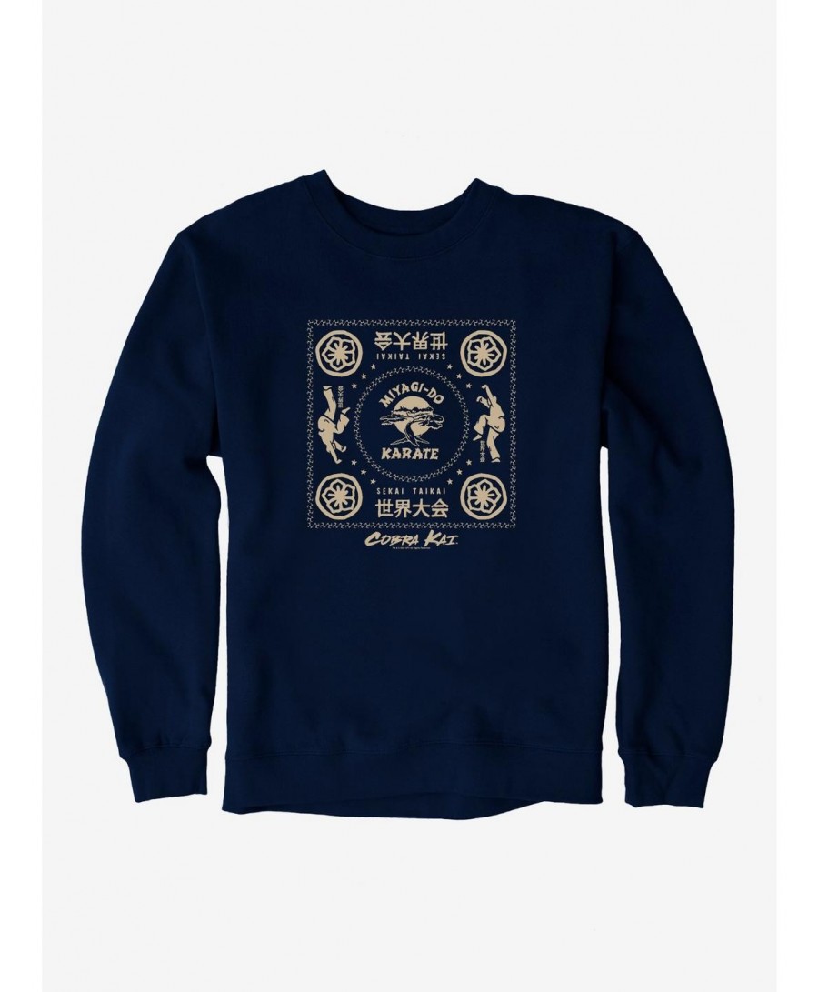 Discount Cobra Kai Miyagi-Do Karate Sekai Taikai Sweatshirt $9.15 Sweatshirts