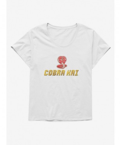 Clearance Cobra Kai Snake Logo Girls T-Shirt Plus Size $10.76 T-Shirts