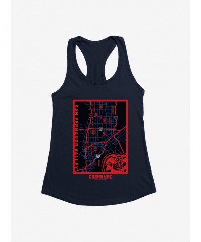 Flash Sale Cobra Kai San Fernando Valley Map Girls Tank $8.17 Tanks