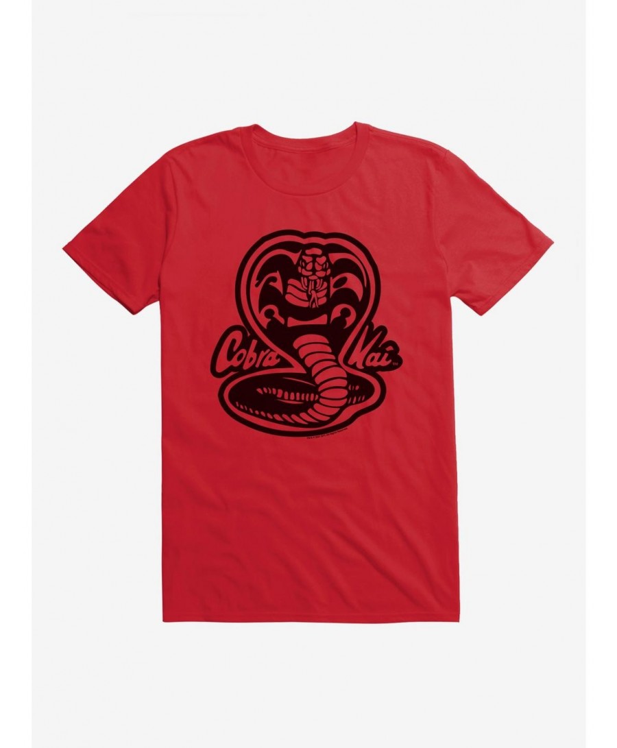 Discount Cobra Kai Black And White Logo T-Shirt $8.80 T-Shirts