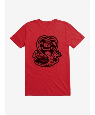 Discount Cobra Kai Black And White Logo T-Shirt $8.80 T-Shirts