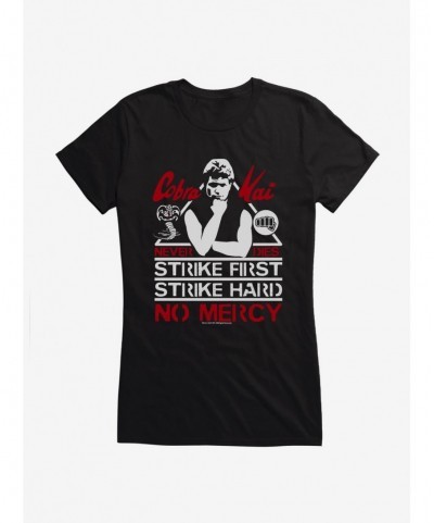 Festival Price Cobra Kai John Kreese No Mercy Girls T-Shirt $8.57 T-Shirts