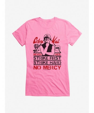 Festival Price Cobra Kai John Kreese No Mercy Girls T-Shirt $8.57 T-Shirts