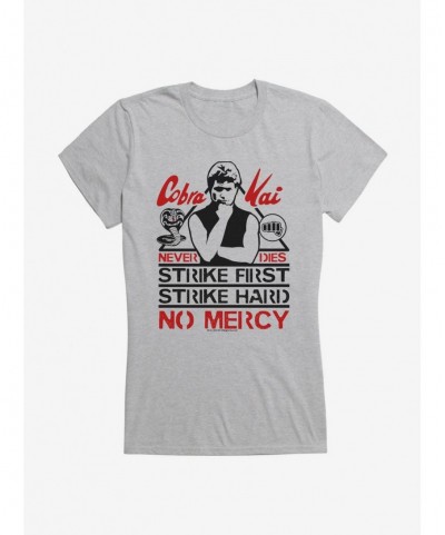 Festival Price Cobra Kai John Kreese No Mercy Girls T-Shirt $8.57 T-Shirts