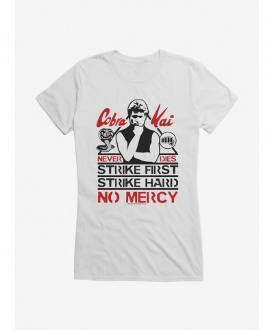 Festival Price Cobra Kai John Kreese No Mercy Girls T-Shirt $8.57 T-Shirts