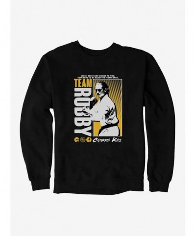 New Arrival Cobra Kai Team Robby Sweatshirt $9.74 Sweatshirts