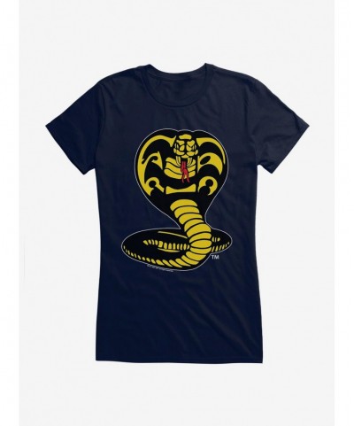 Pre-sale Discount Cobra Kai Logo Girls T-Shirt $6.18 T-Shirts