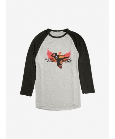 Hot Selling Cobra Kai Eagle Fang Motto Raglan $9.71 Raglans