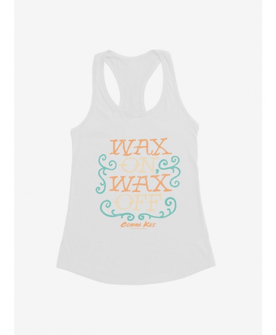 Flash Sale Cobra Kai Wax On, Wax Off Girls Tank $6.77 Tanks