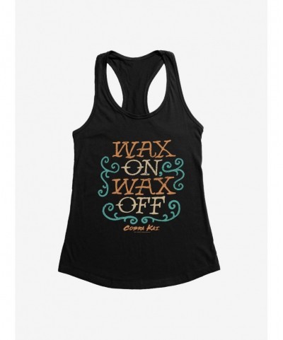 Flash Sale Cobra Kai Wax On, Wax Off Girls Tank $6.77 Tanks